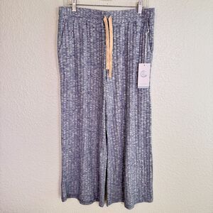 Johnny Was Calme Pants Womens Large Cozy Pant Soft Lounge Resort Spa Cropped NEW